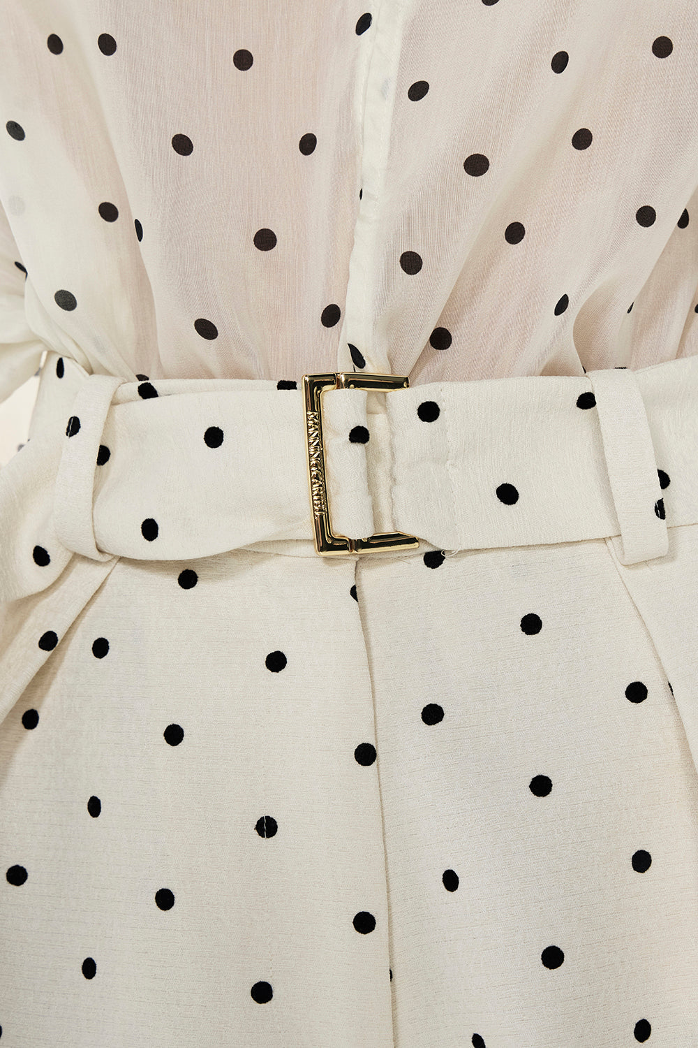 Dot Dot Dash Short (Ivory/Black)