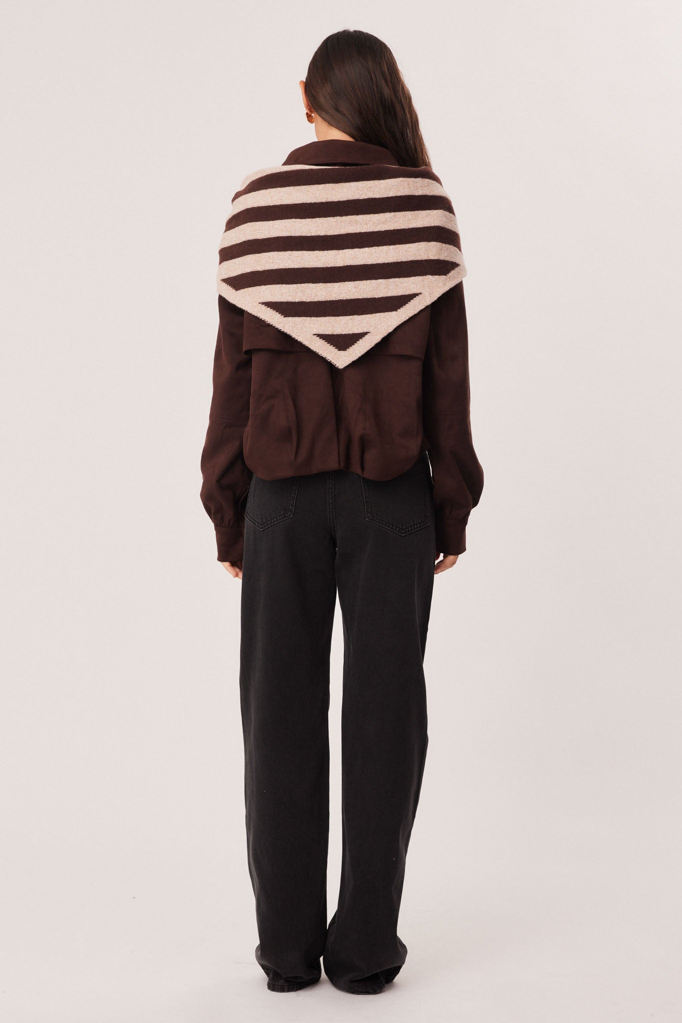 SNDYS ZURI SCARF (Choc Stripe)