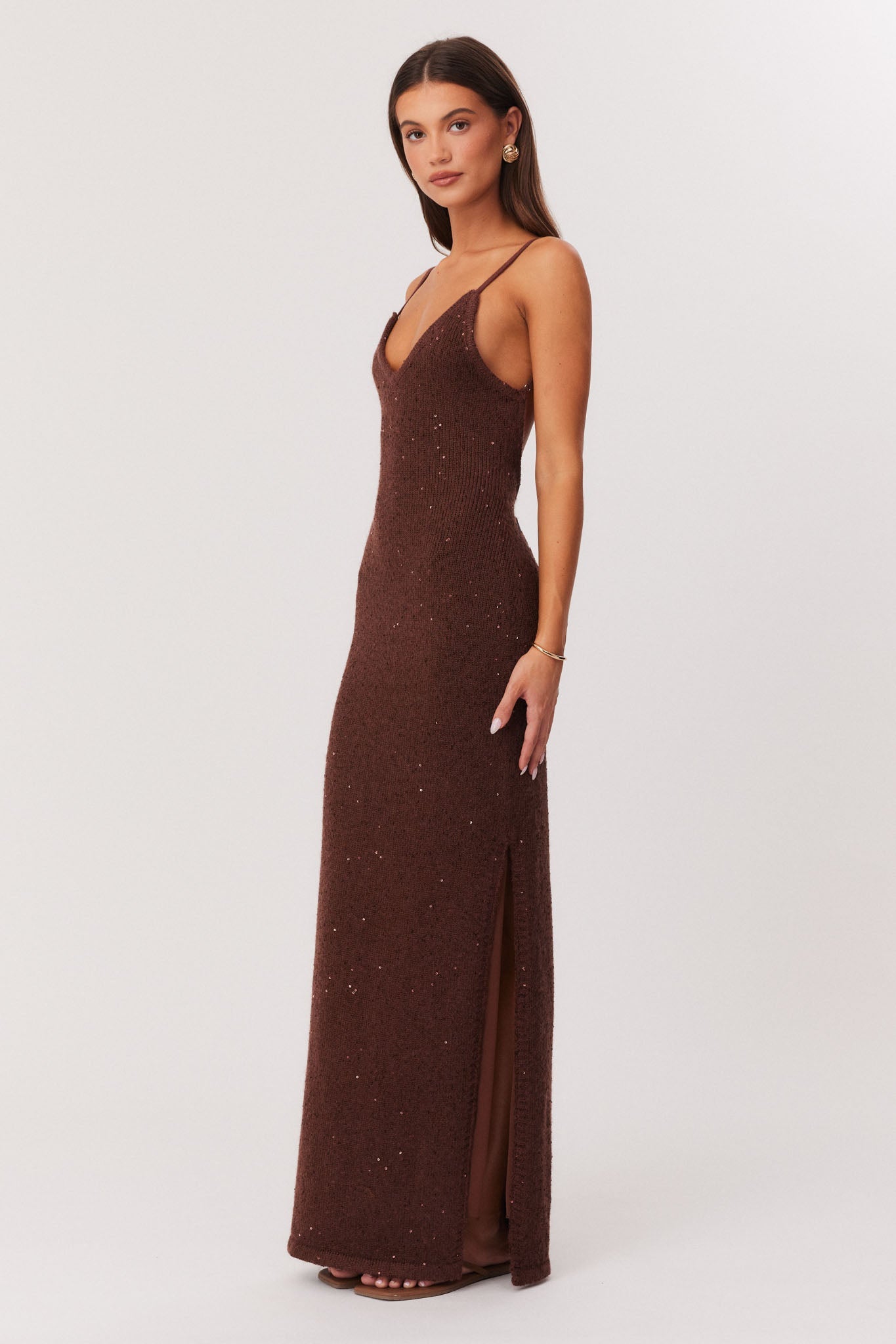 SNDYS AZRENE MAXI DRESS (Chocolate)