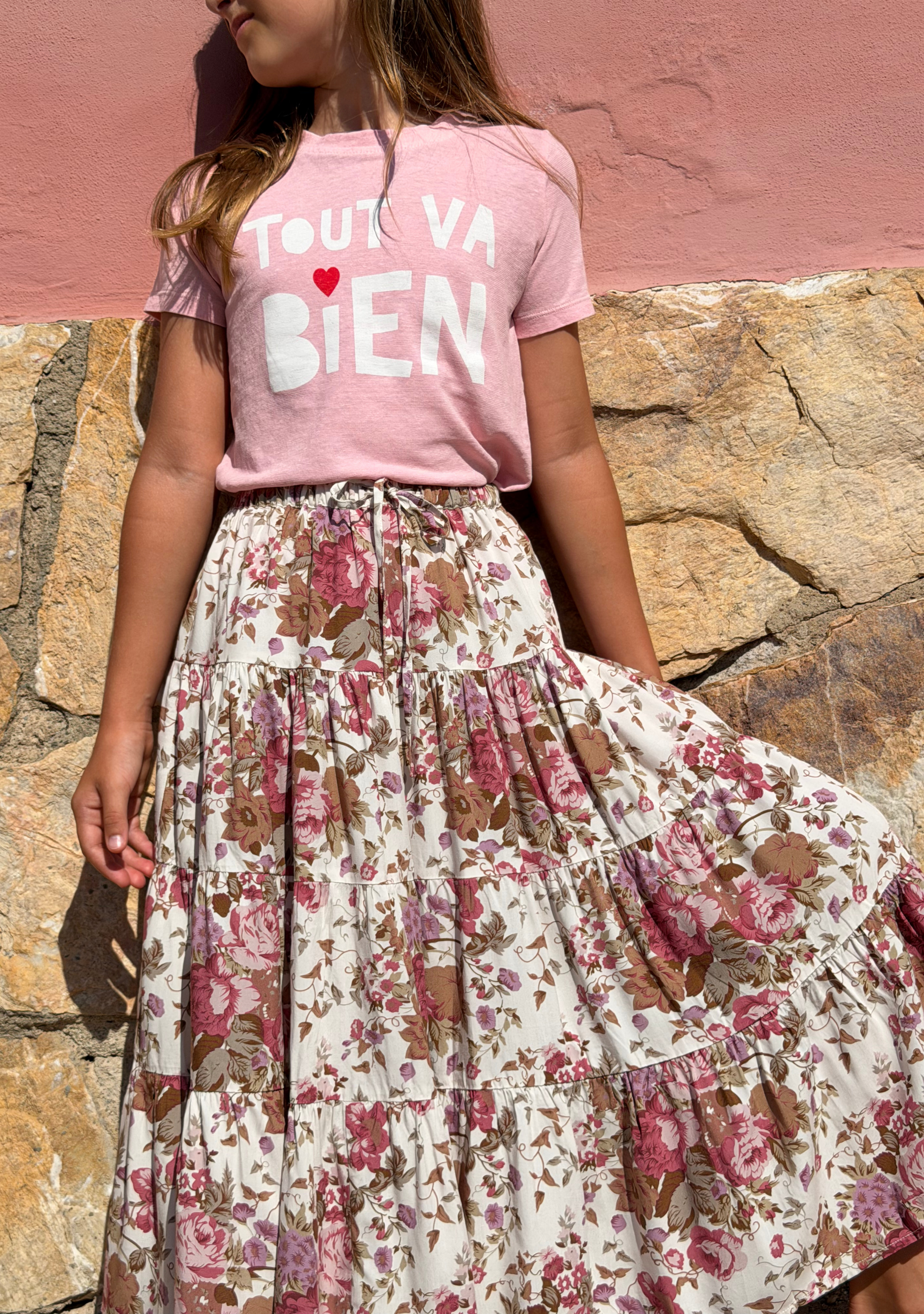 Image of T-Shirts. Productname: LITTLE AUGUSTE Everythings Good Classic Tee in Print colour by brand - LITTLE AUGUSTE