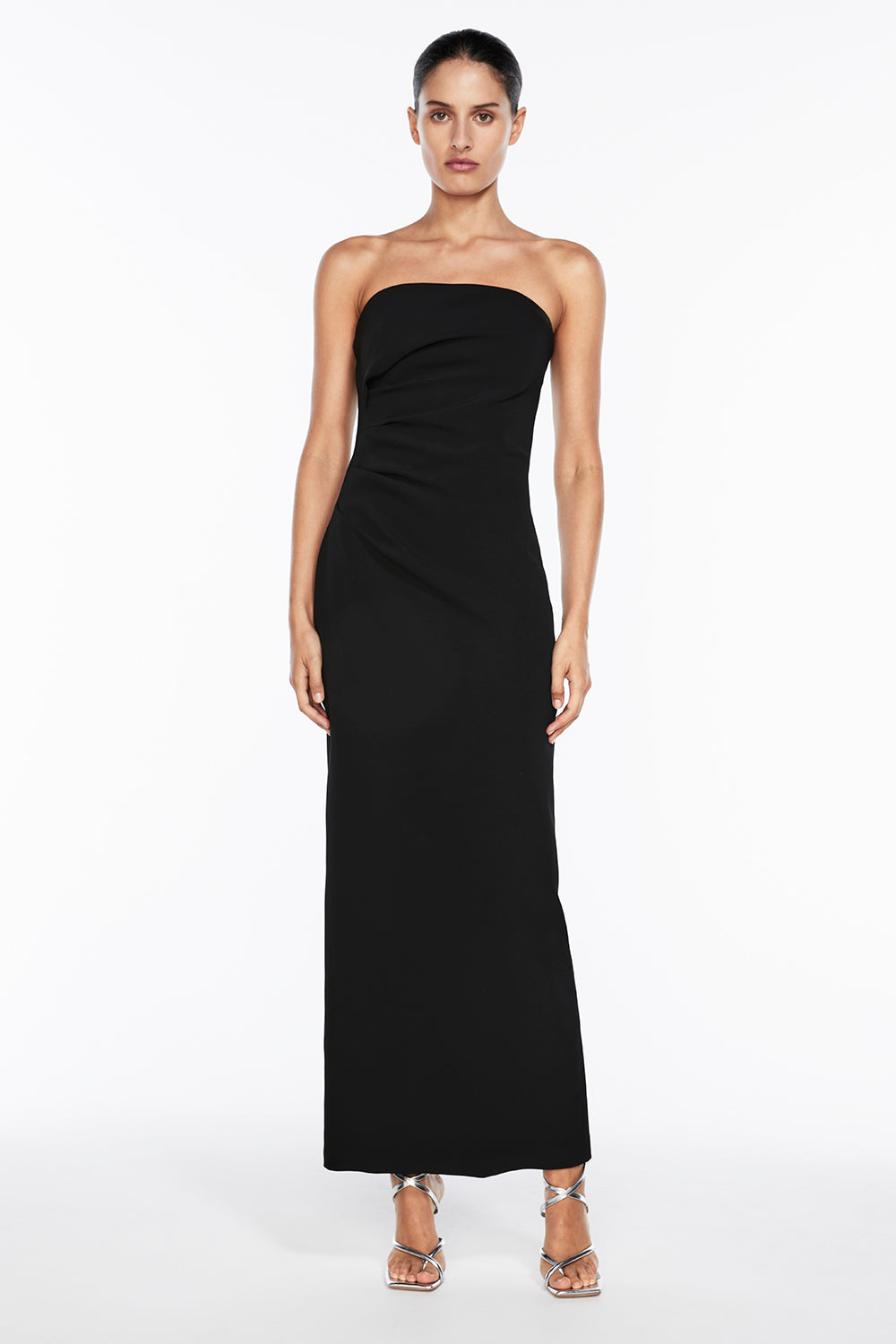 Image of Dresses. Productname: Fast Forward Strapless Dress in BLACK colour by brand - Manning Cartell