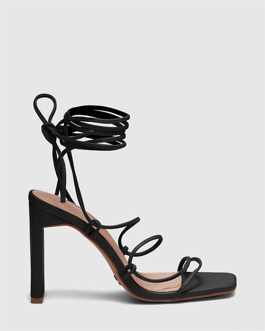 Image of Sandals. Product name - Zinnia Women's Fast Fashion BLACK Novo Sandals in Black colour by brand - NOVO