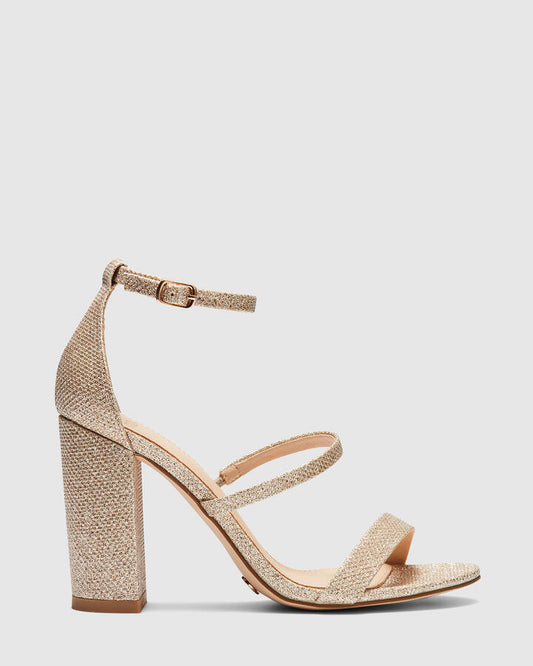 Image of Heels. Product name - Penguin Women's Evening Shoes GOLD Novo Evening in Gold colour by brand - NOVO