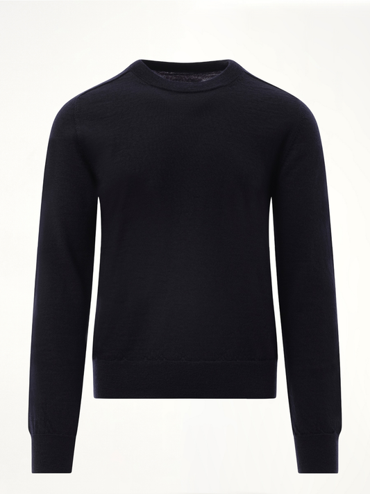 MAISON MARGIELA Wool Crewneck Sweater (Blue)