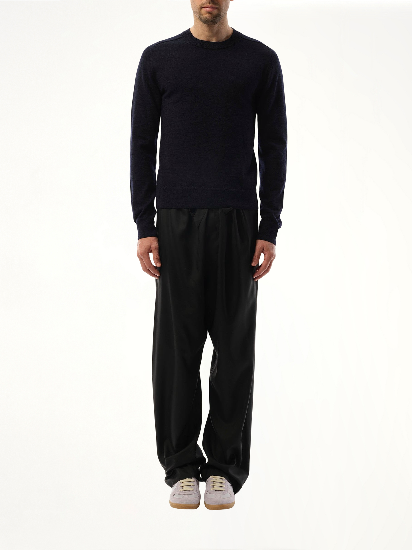 MAISON MARGIELA Wool Crewneck Sweater (Blue)