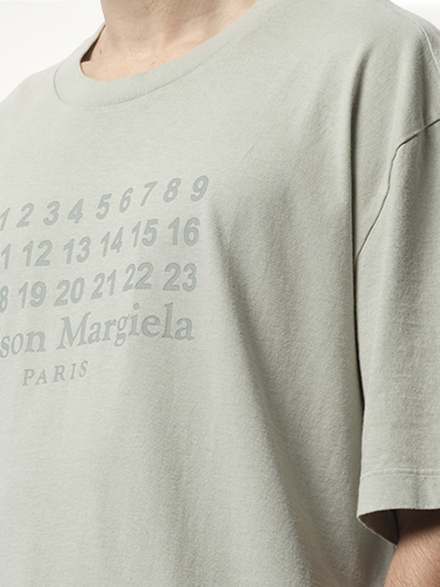 MAISON MARGIELA Number Logo T-Shirt (Grey)
