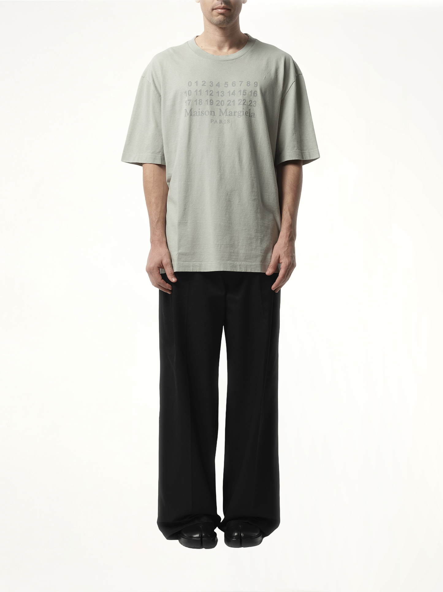 MAISON MARGIELA Number Logo T-Shirt (Grey)
