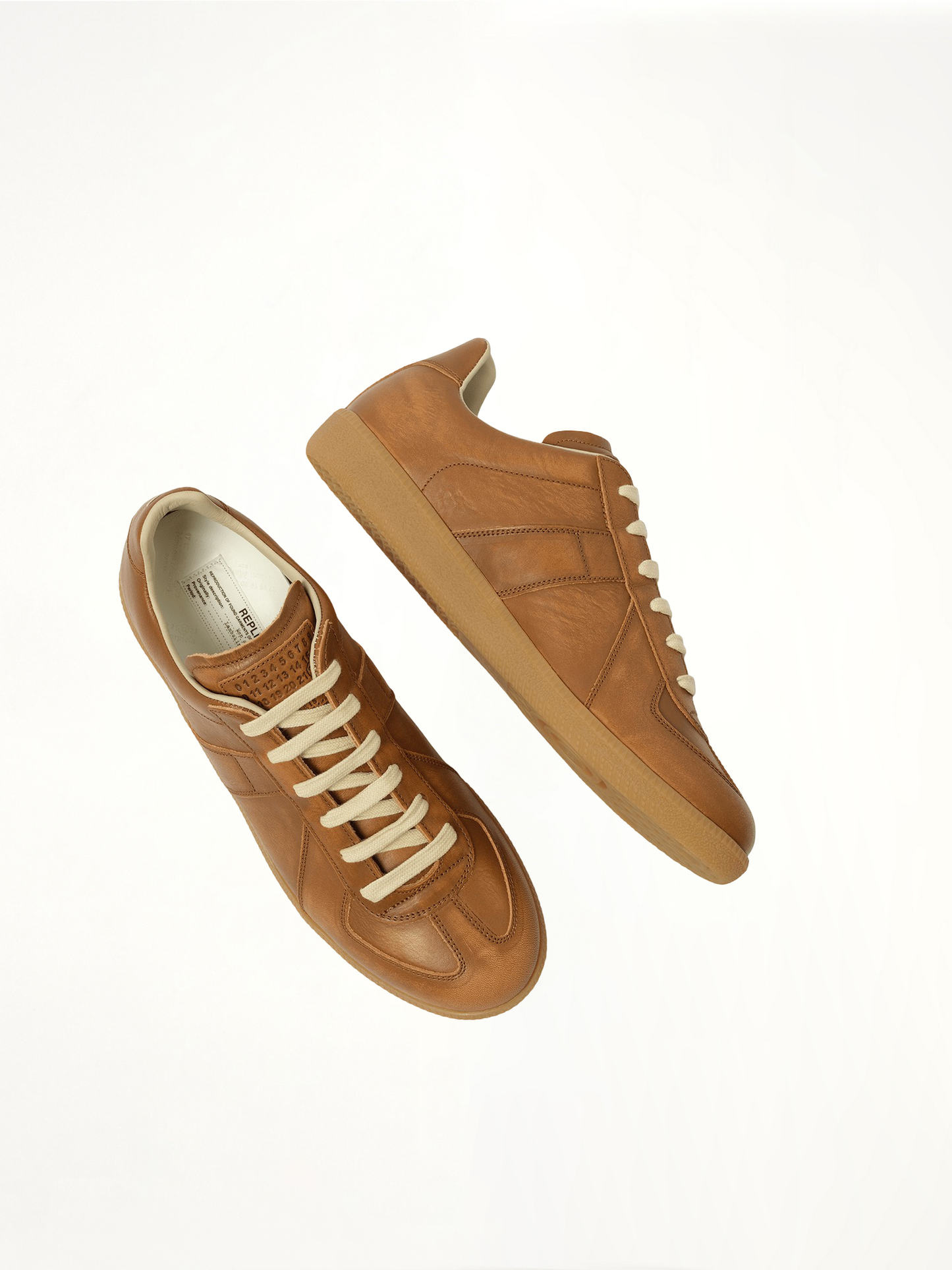 MAISON MARGIELA Vegetable Dyed Replica Sneaker (Brown)