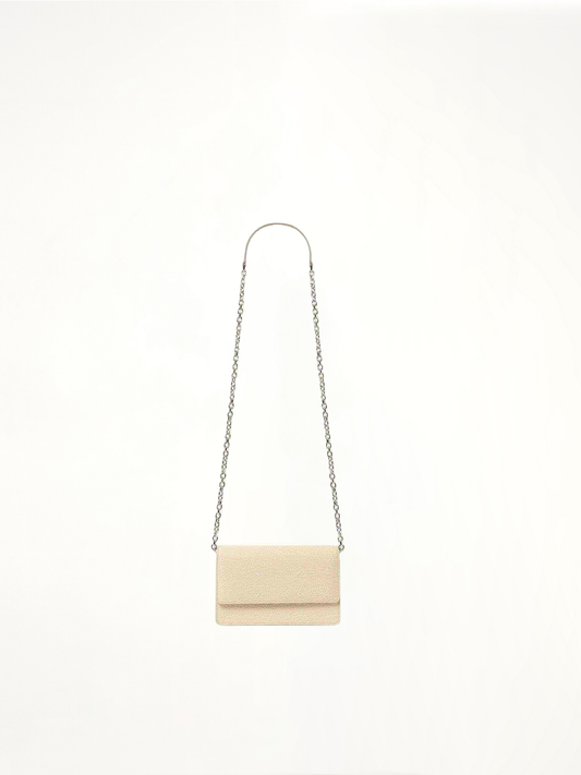 Image of Wallets & Money Clips. Product name - Wallet on Chain Medium in White colour by brand - MAISON MARGIELA