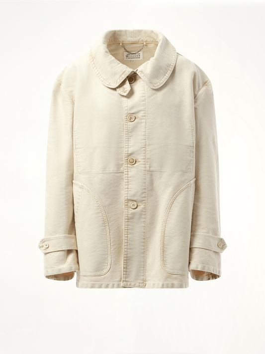 MAISON MARGIELA Workers Moleskin Jacket (Brown)