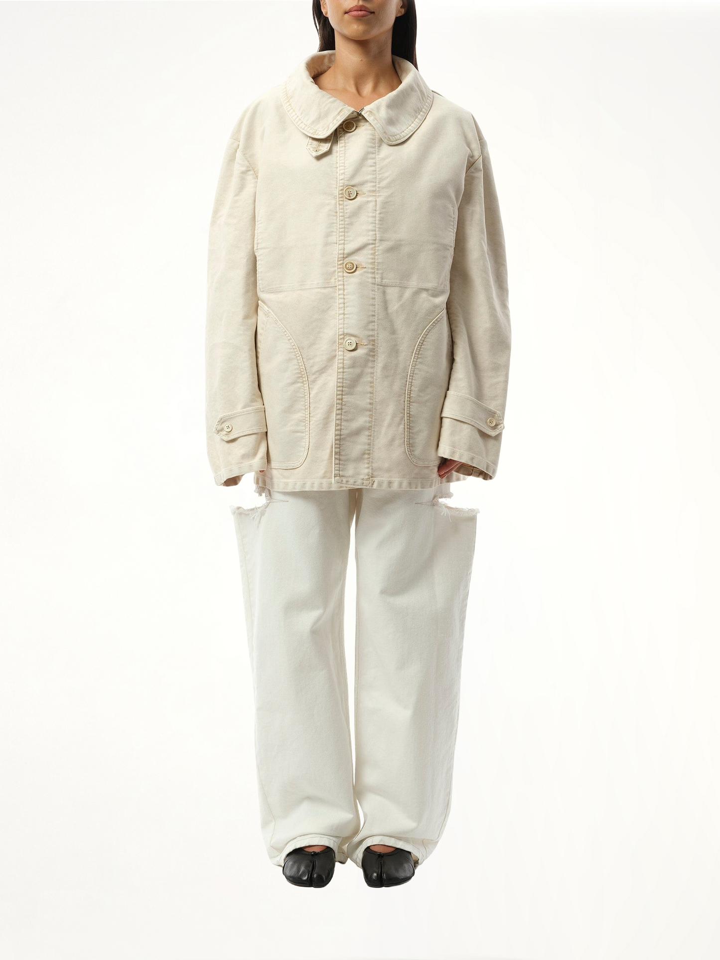 MAISON MARGIELA Workers Moleskin Jacket (Brown)