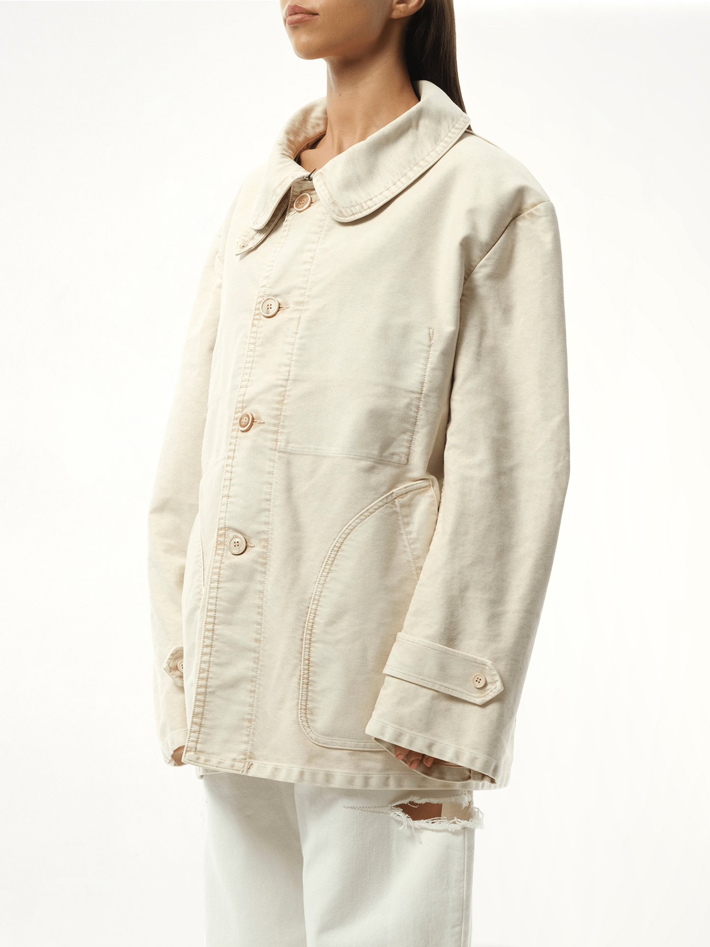 MAISON MARGIELA Workers Moleskin Jacket (Brown)