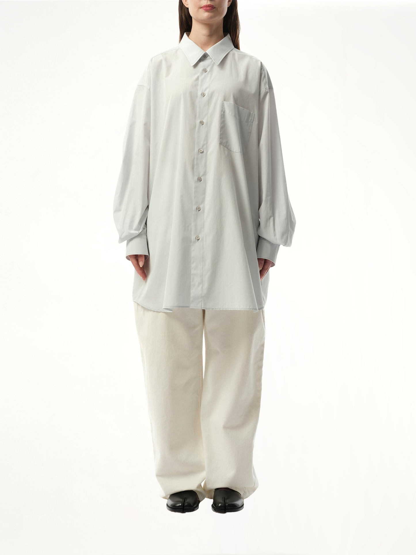 MAISON MARGIELA Long-sleeved Shirt (Blue)