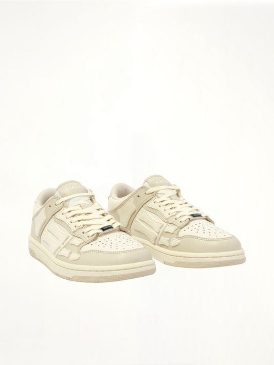 AMIRI Skeleton Top Low Sneaker (Alabaster)