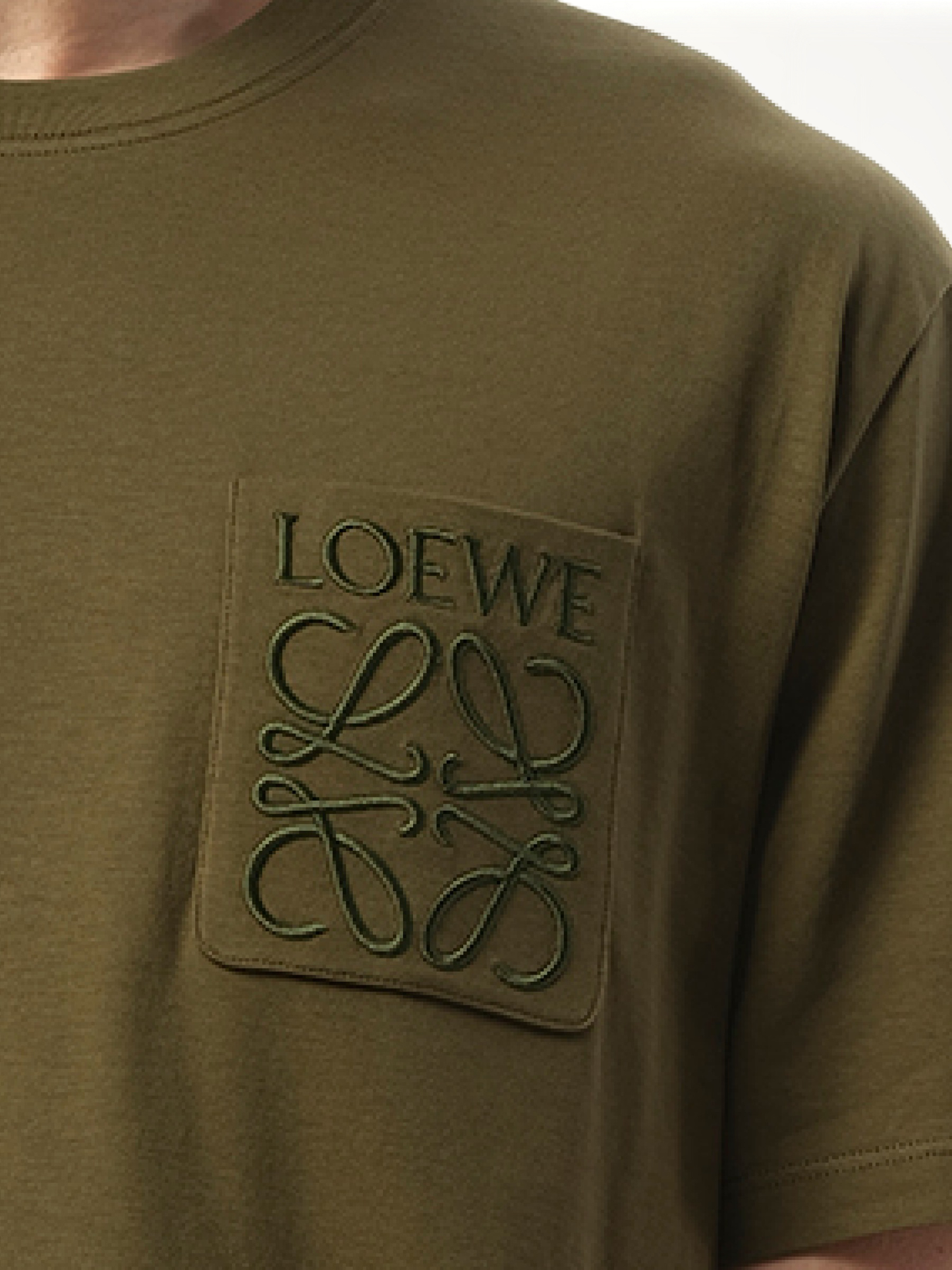 LOEWE Relaxed Anagram T-Shirt (Green)