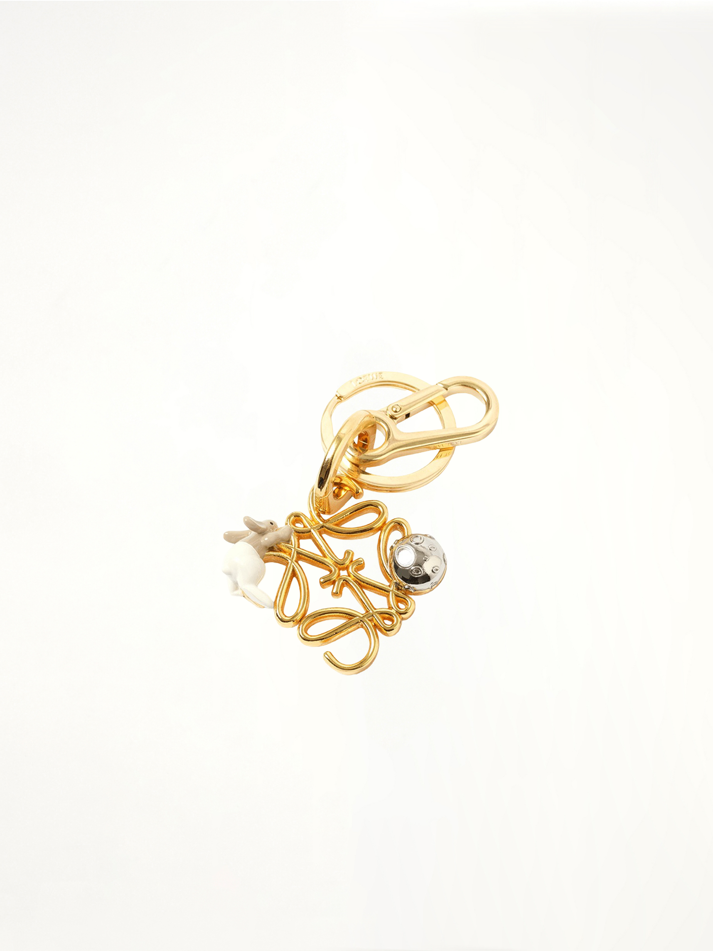 LOEWE Anagram Charm with Bunny (Brown)