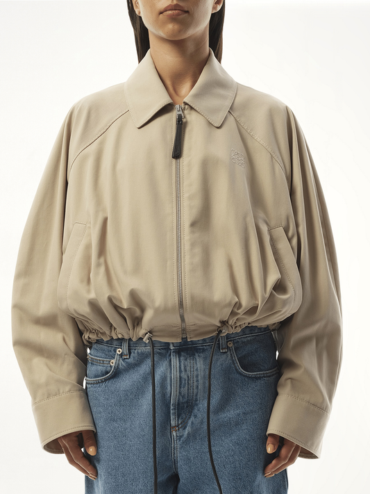 Image of Coats & Jackets. Product name - Relaxed Fit Balloon Jacket in Beige colour by brand - LOEWE