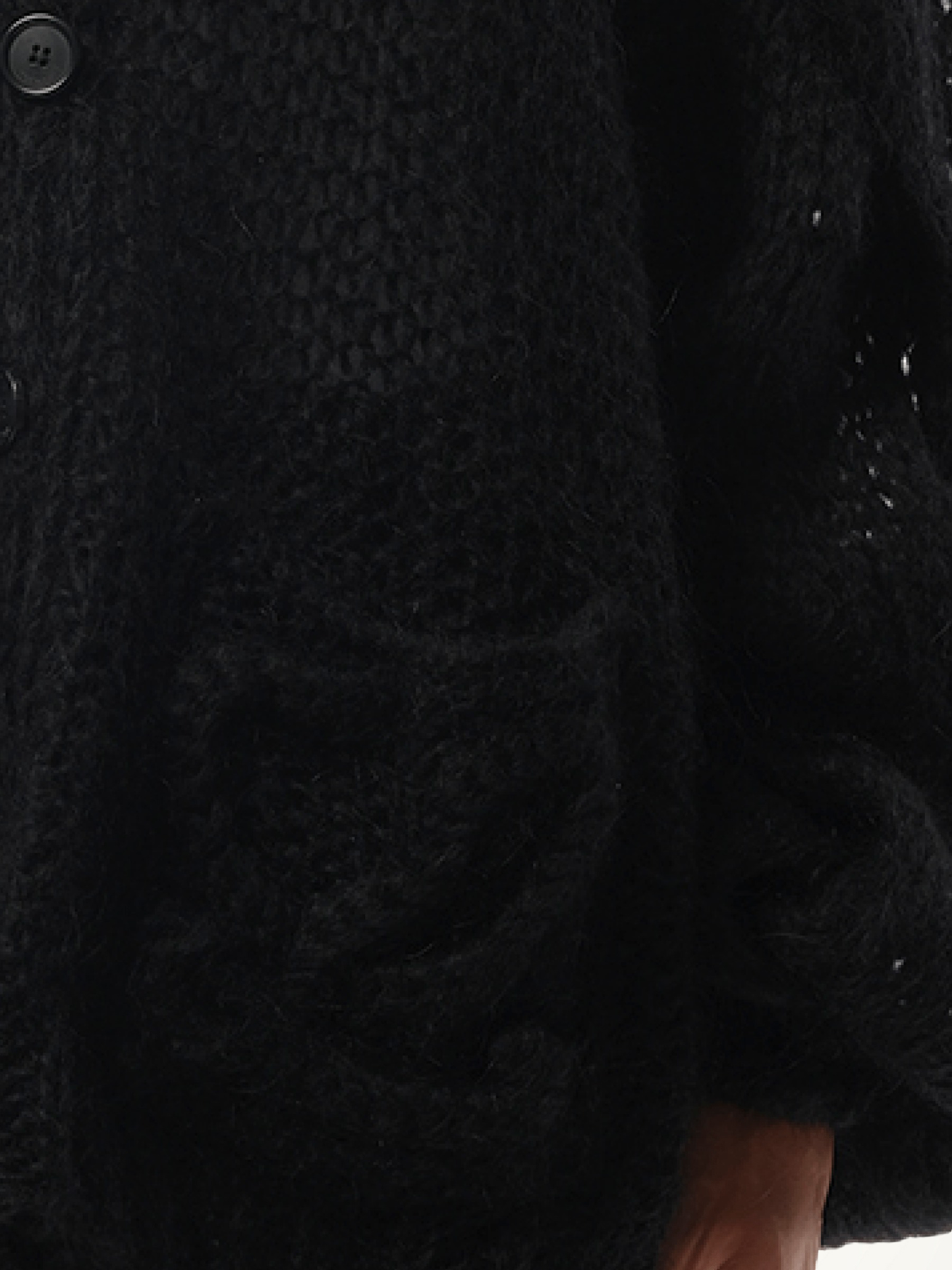 LOEWE Relaxed Fit Anagram Cardigan (Black)