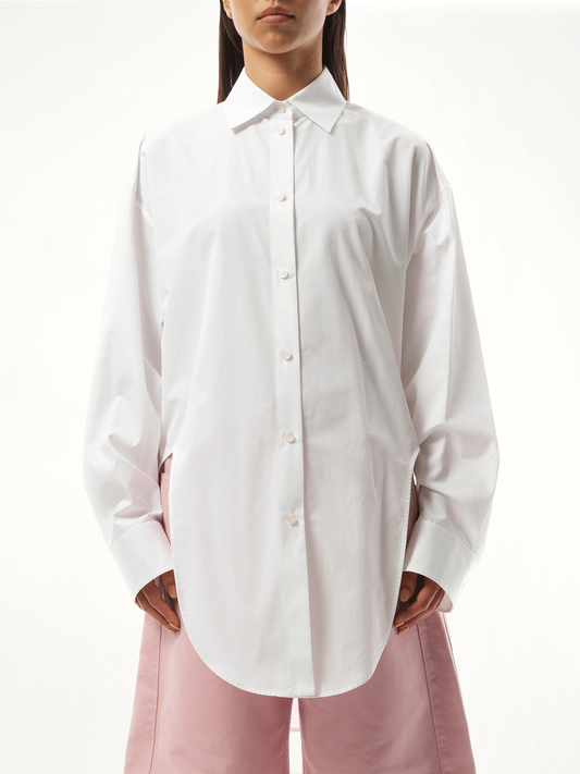 Image of Shirts. Product name - Cut-out Shirt in White colour by brand - LOEWE