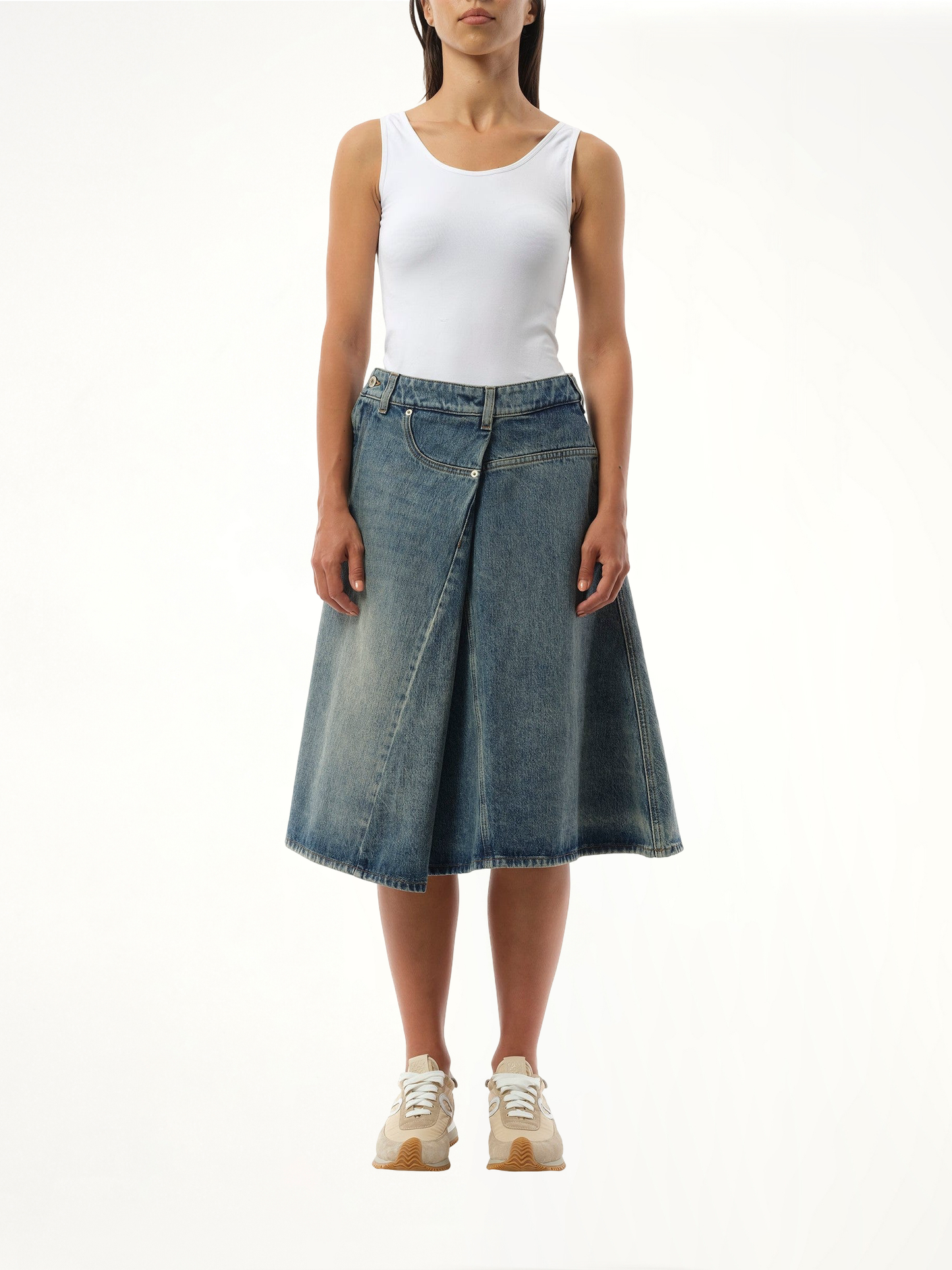 LOEWE Deconstructed Skirt (Blue)