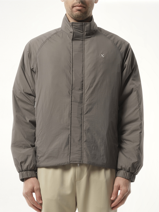 Image of Coats & Jackets. Productname: REPRESENT Funnel Neck Jacket in GREY colour by brand - REPRESENT