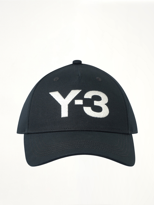 Image of Hats. Product name - Y-3 Simple Logo Cap in Black colour by brand - Y-3