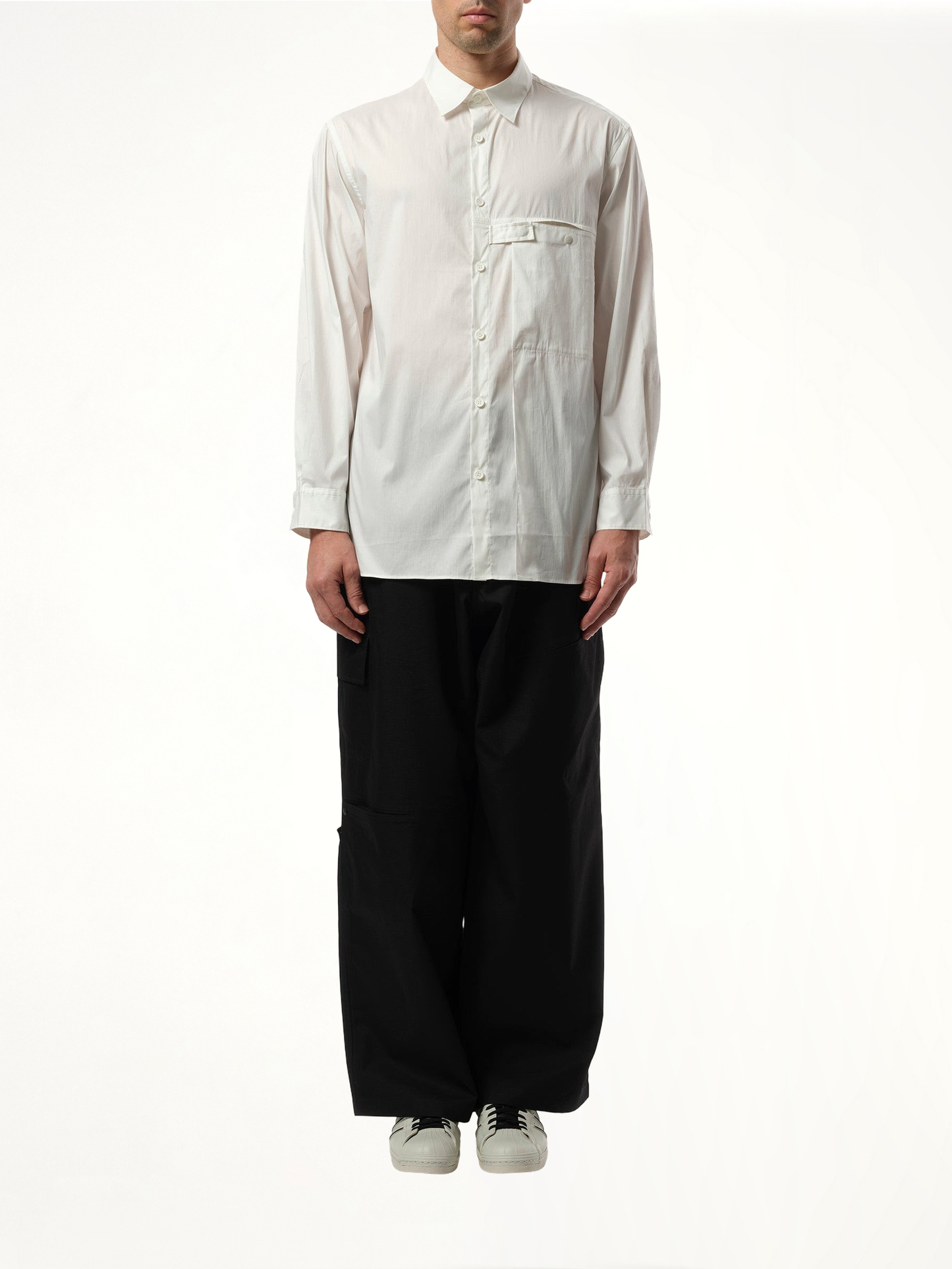 Y-3 Pleat Pocket Shirt (White)