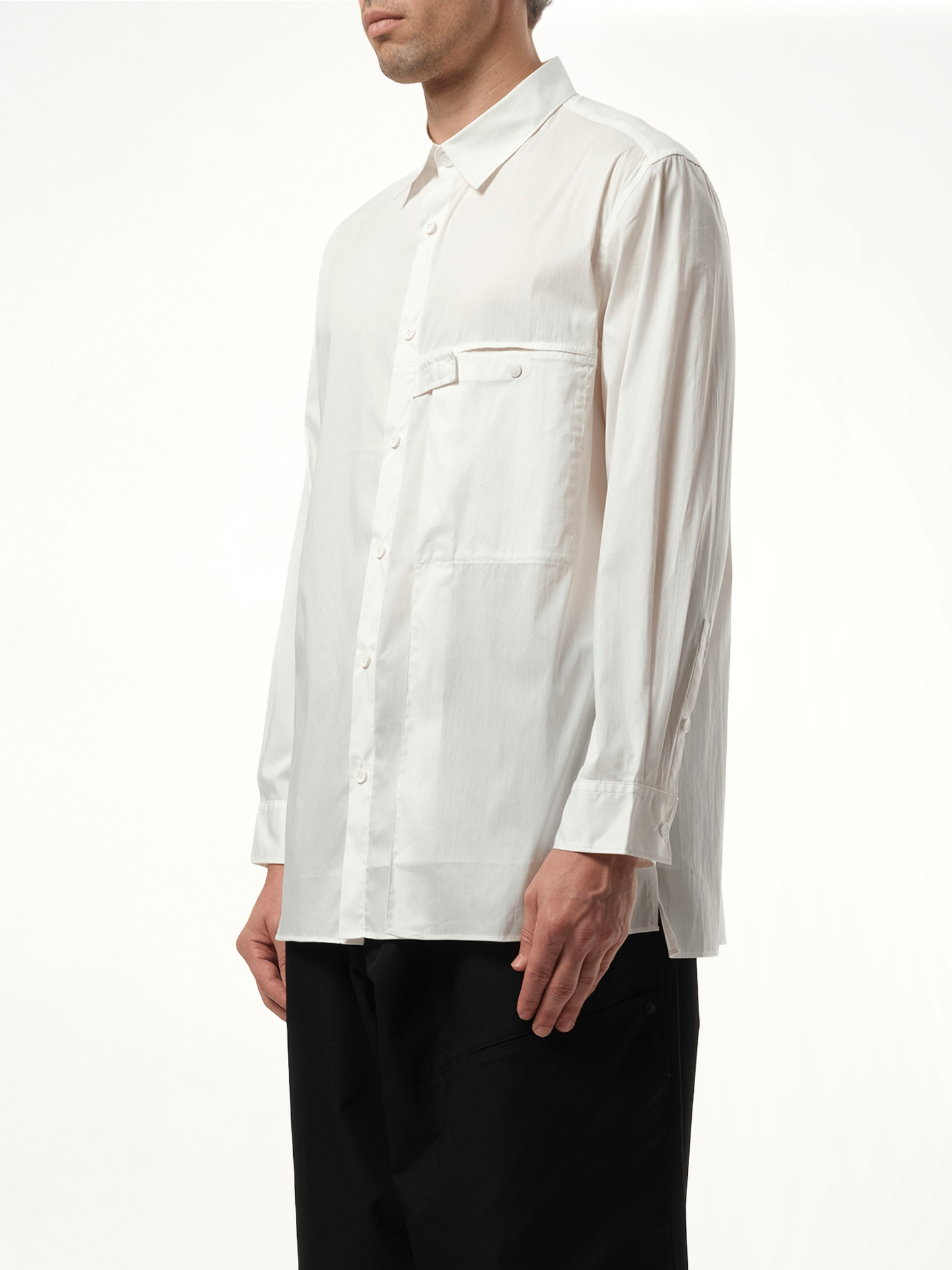Y-3 Pleat Pocket Shirt (White)
