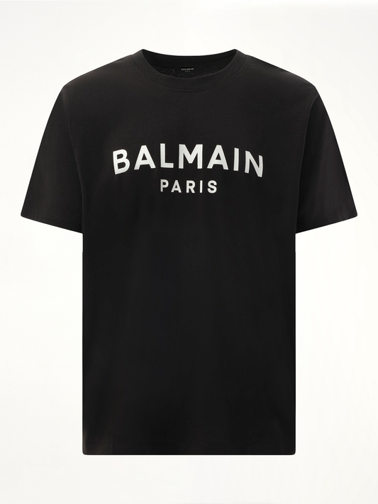 BALMAIN Balmain Print Reg Fit T-Shirt (Black)