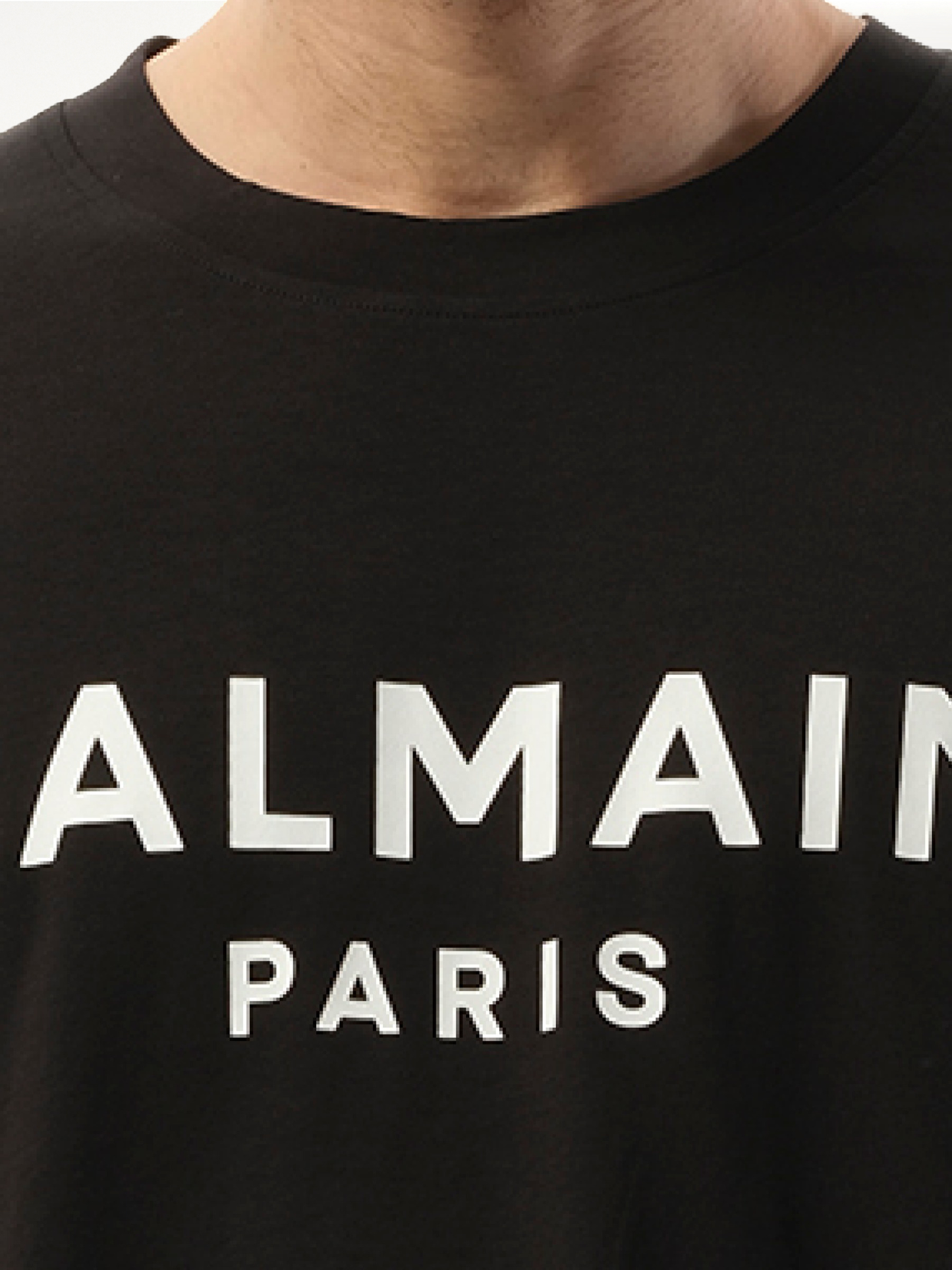 BALMAIN Balmain Print Reg Fit T-Shirt (Black)