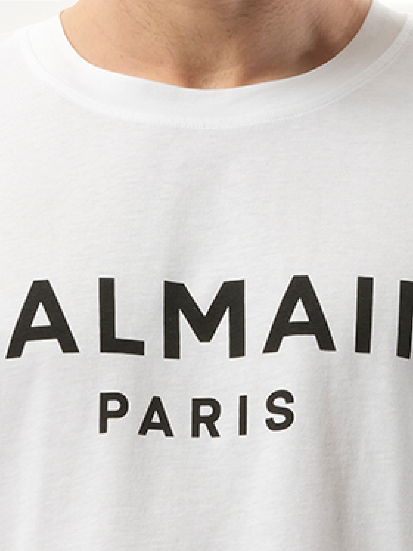 BALMAIN Balmain Print Reg Fit T-Shirt (White)