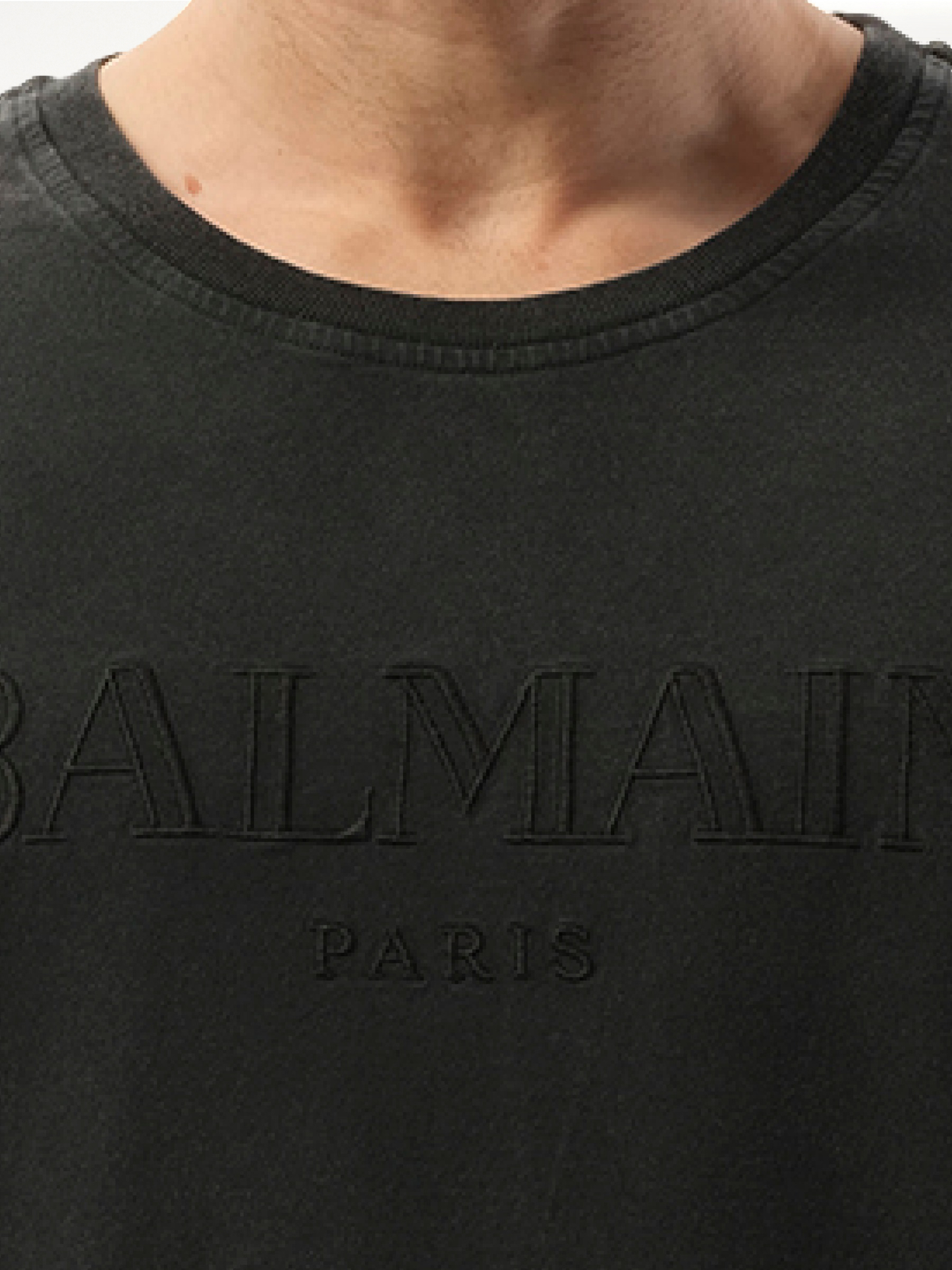 BALMAIN Balmain Vintage Emb T-Shirt (Grey)