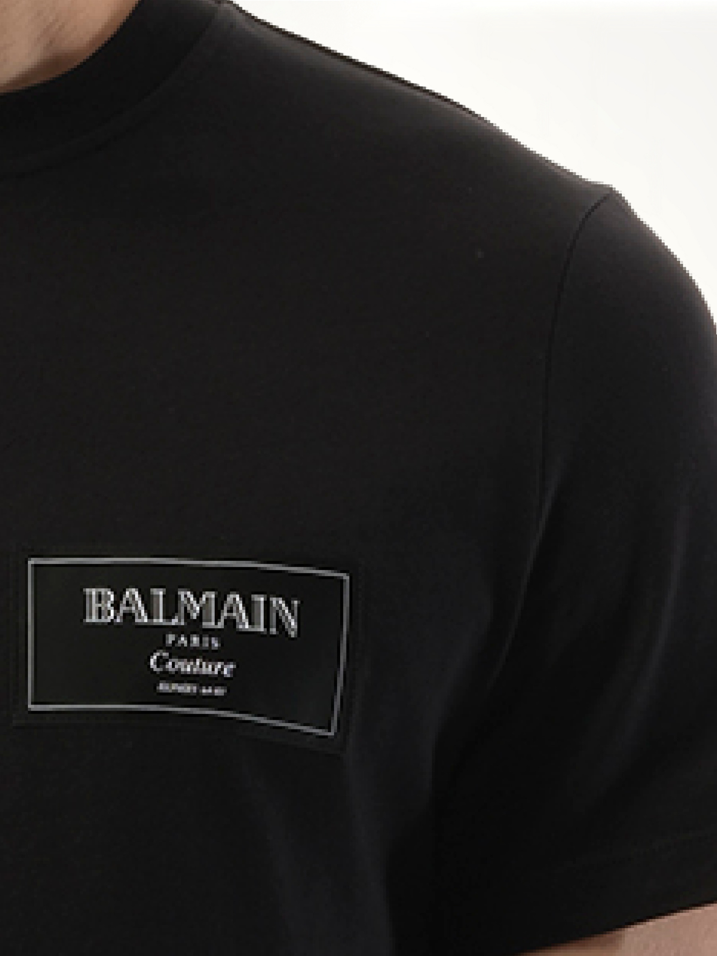 BALMAIN Couture Label T-Shirt (Black)