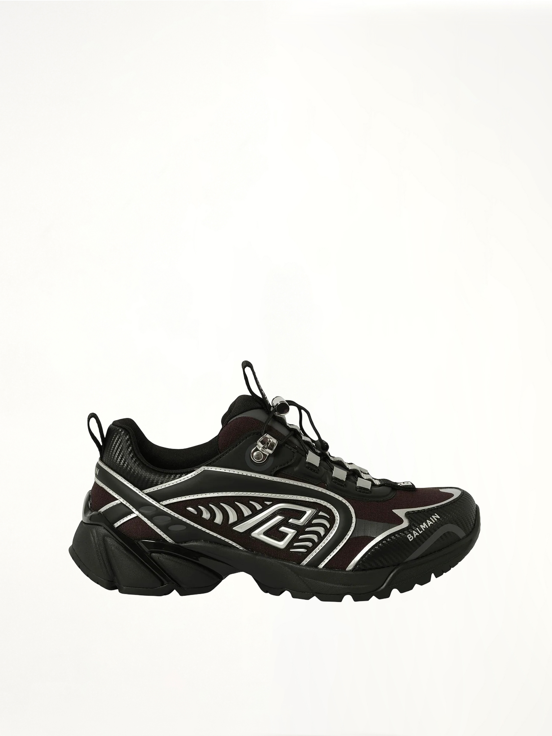 Image of Sneakers. Productname: BALMAIN Cosmic Dust Sneaker in BLACK colour by brand - BALMAIN