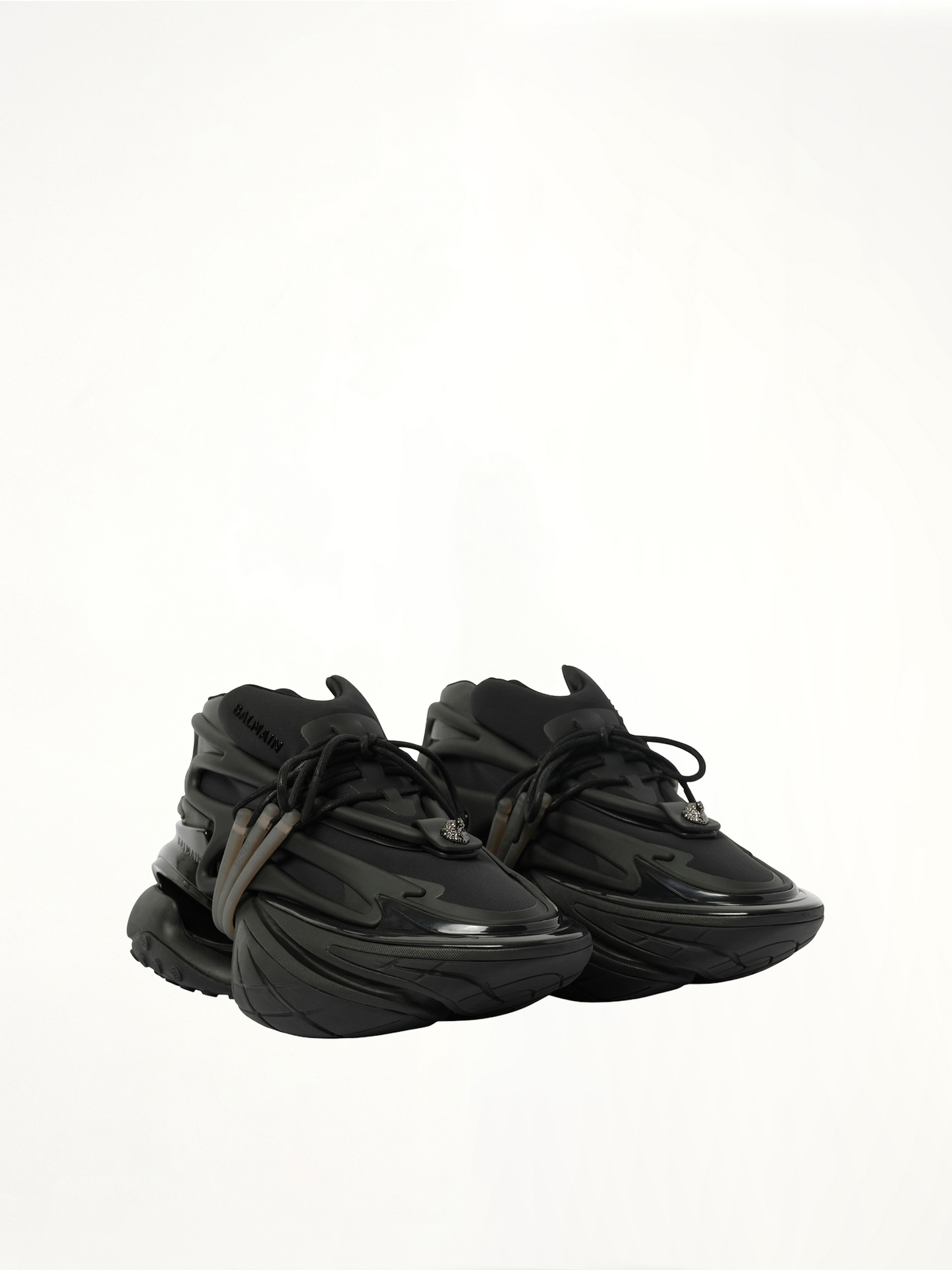 BALMAIN Unicorn Low Neoprene Sneaker (Black)