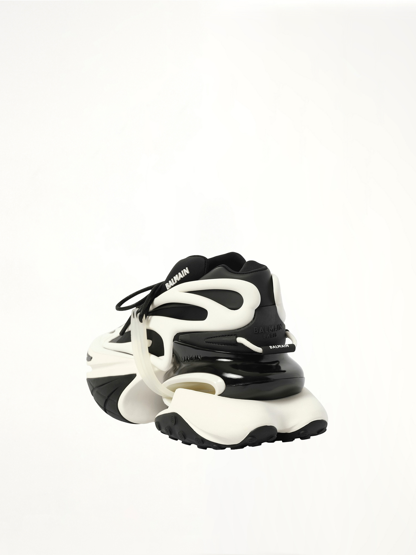 BALMAIN Unicorn Low Neoprene Sneaker (Black/White)