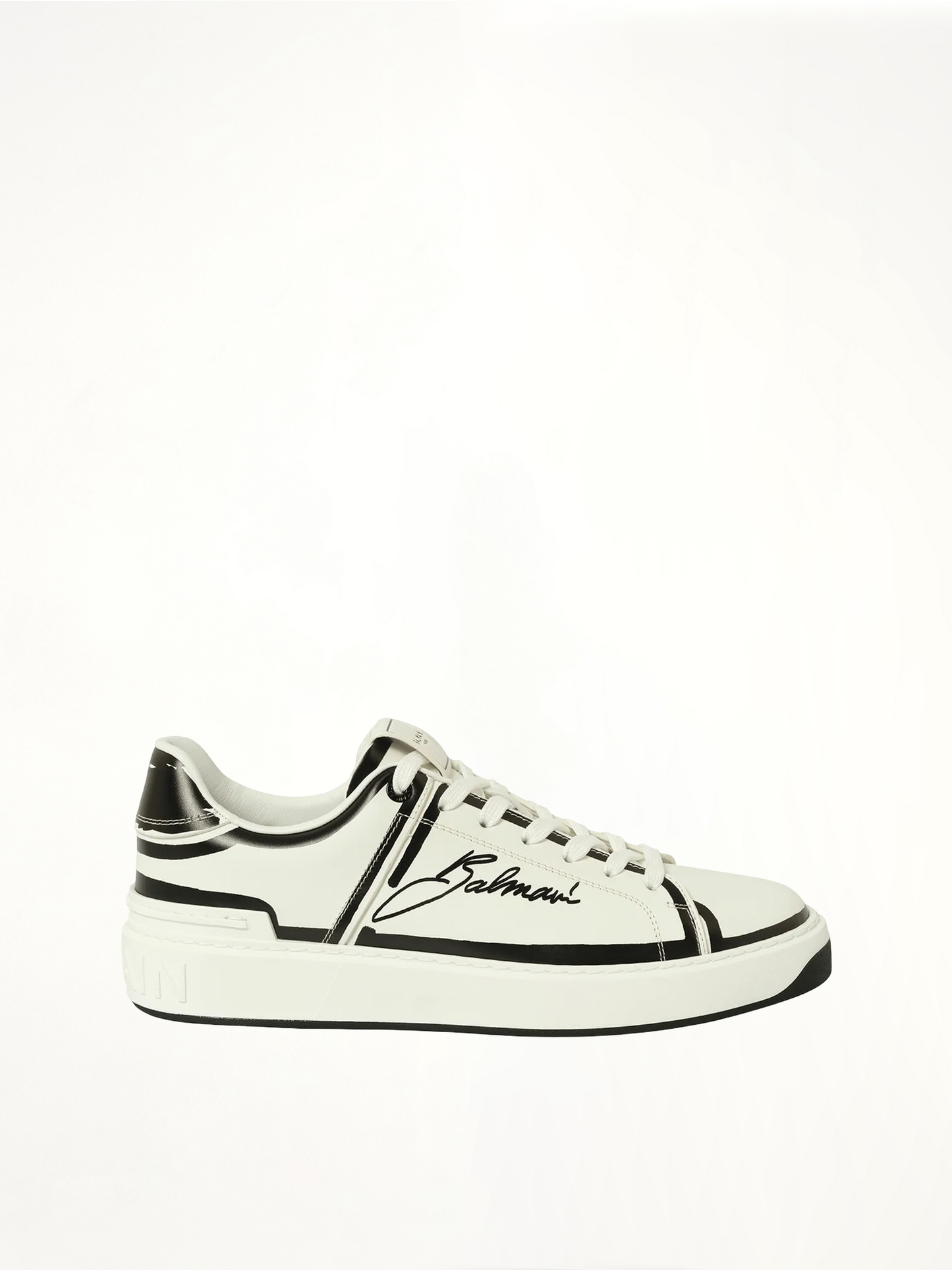 Image of Sneakers. Productname: BALMAIN B-Court-Printed Balmain Sneaker in WHITE colour by brand - BALMAIN