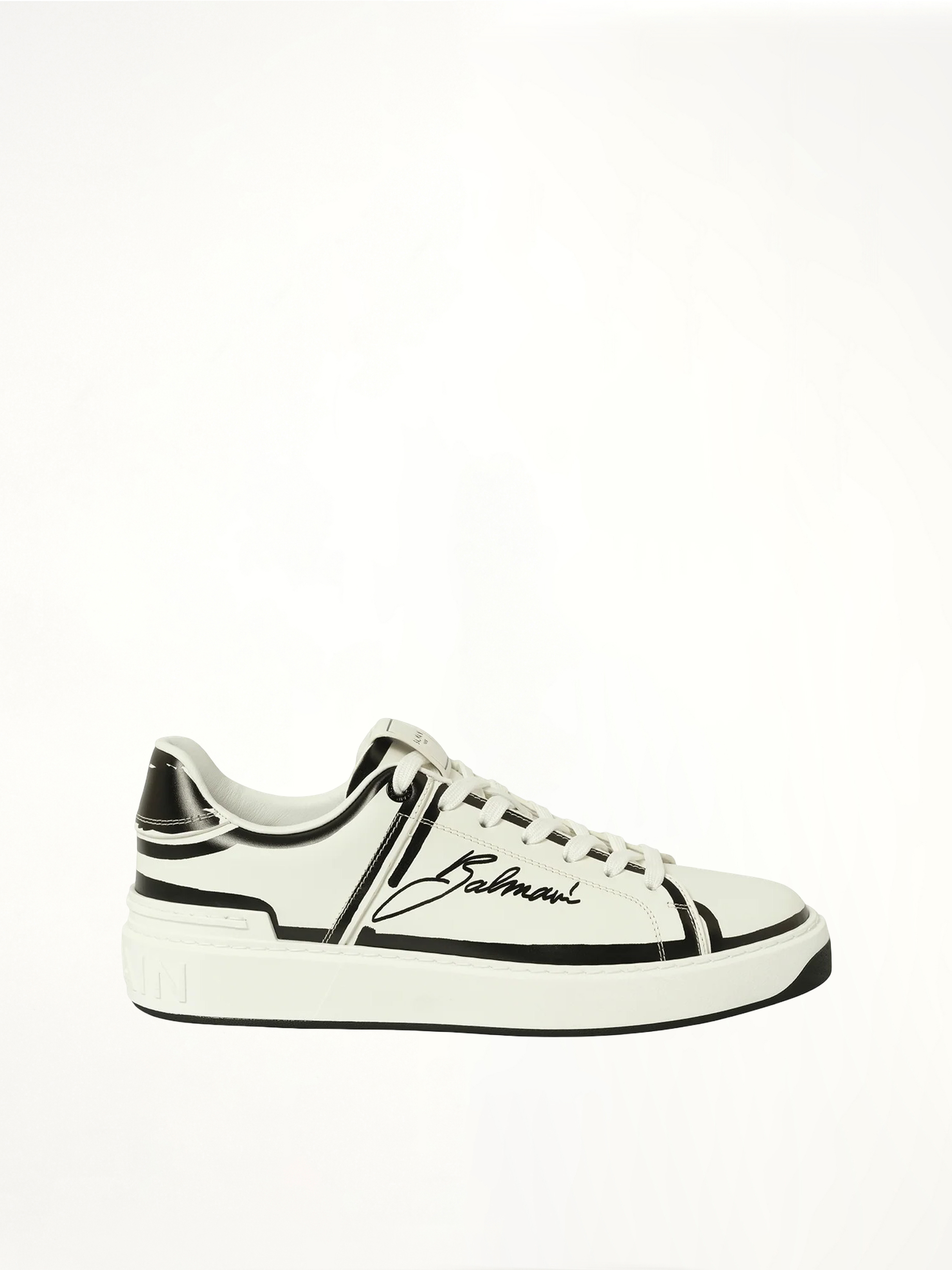Image of Sneakers. Productname: BALMAIN B-Court-Printed Balmain Sneaker in WHITE colour by brand - BALMAIN