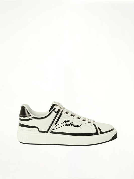 Image of Sneakers. Productname: BALMAIN B-Court-Printed Balmain Sneaker in WHITE colour by brand - BALMAIN