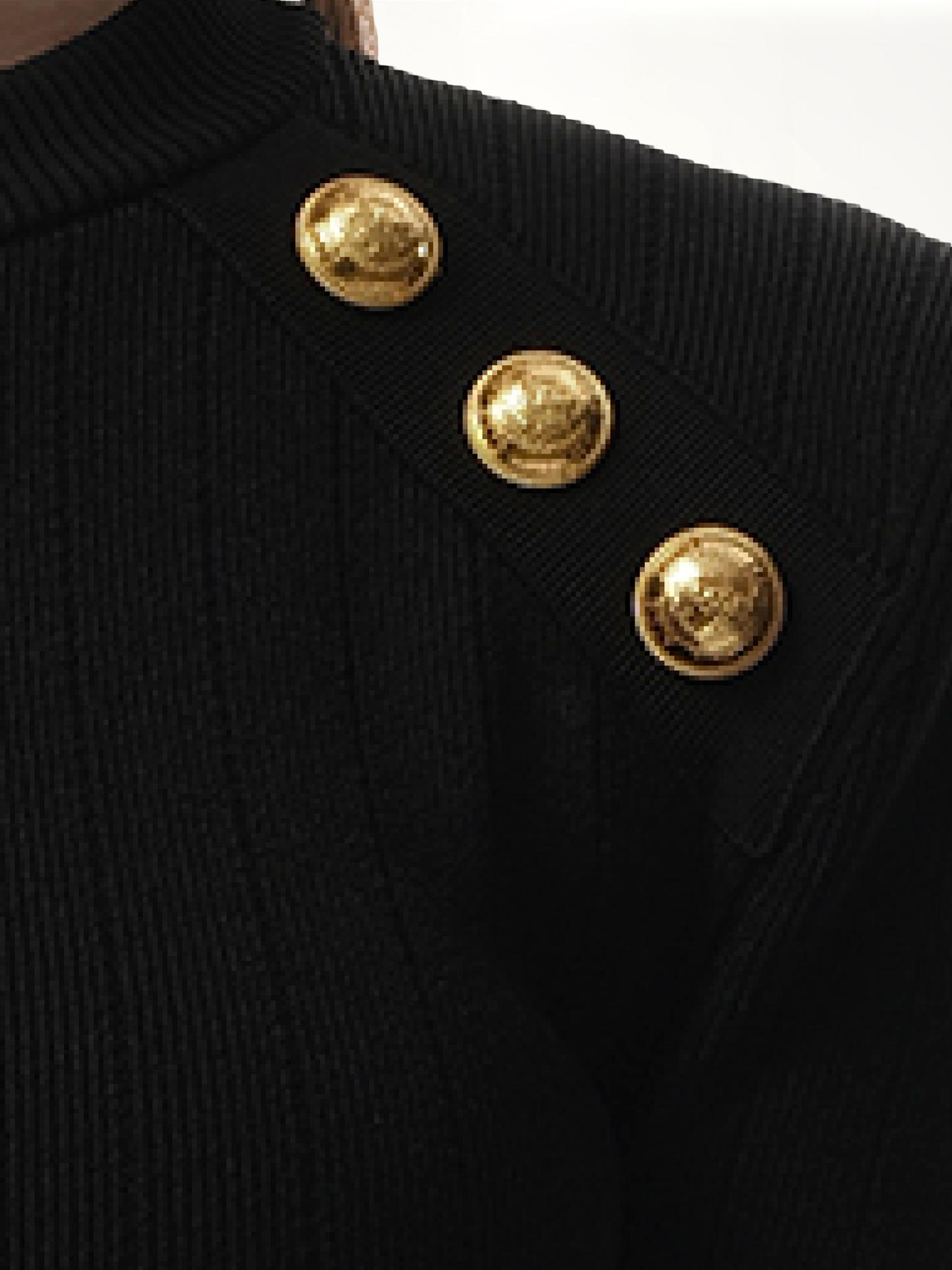 BALMAIN Button-Trimmed Sweater (Black)