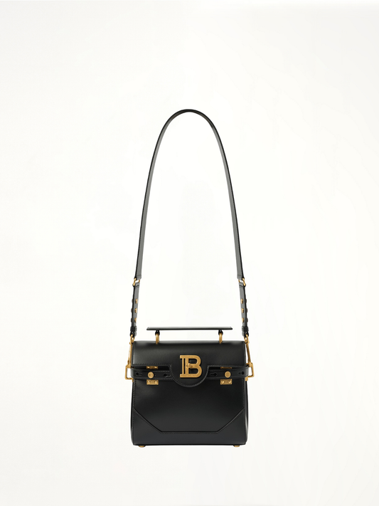 Image of Bags. Productname: BALMAIN B-Buzz 23 Calfskin Bag in BLACK colour by brand - BALMAIN