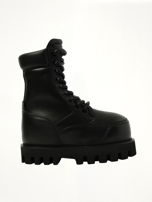 Image of Boots. Productname: ALEXANDER MCQUEEN Parachute Ankle Boots in BLACK colour by brand - ALEXANDER MCQUEEN