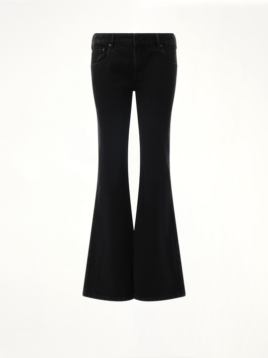 ENTIRE STUDIOS Slim-Flared Jeans (Black)