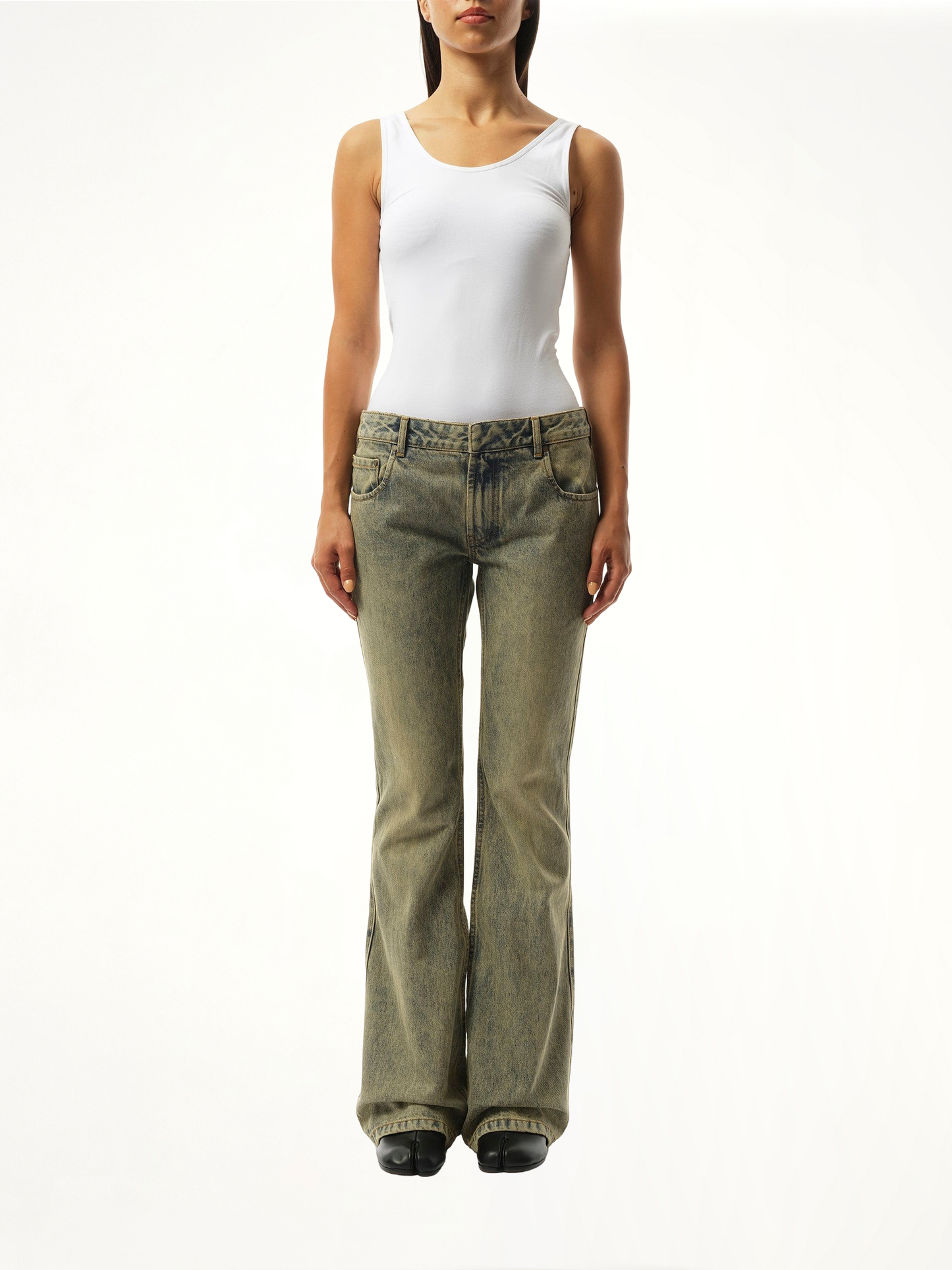 ENTIRE STUDIOS Slim-Flared Jeans (Blue)