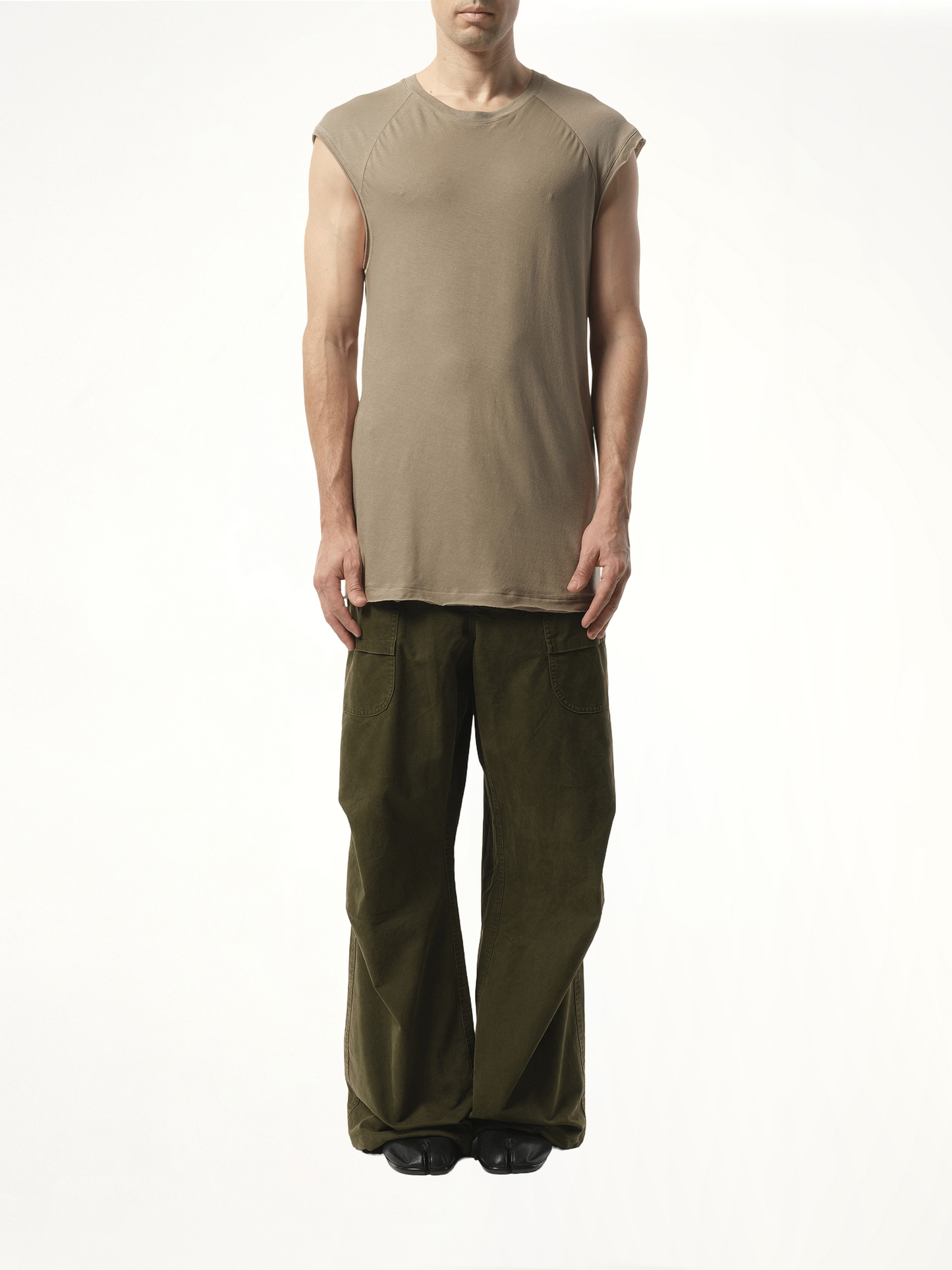 ENTIRE STUDIOS Long Tank Top (Brown)