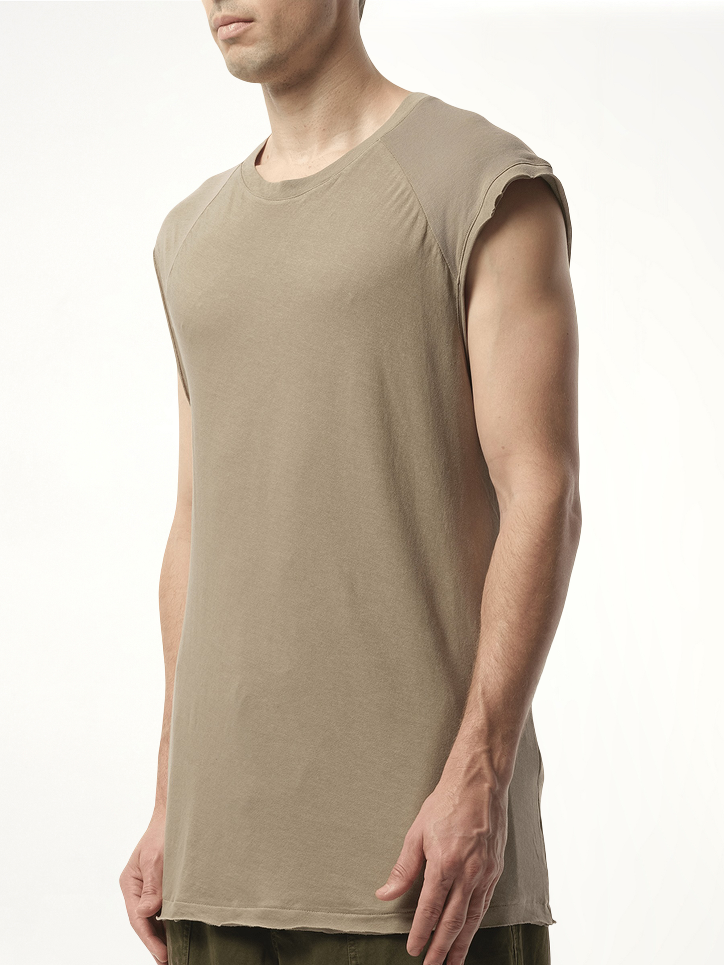 ENTIRE STUDIOS Long Tank Top (Brown)
