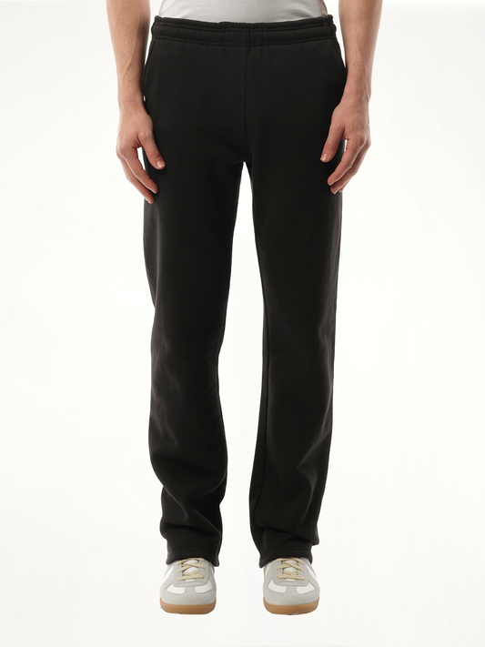 Image of a model wearing Pants. Product name - Heavy Sweatpants in Black colour by brand - ENTIRE STUDIOS
