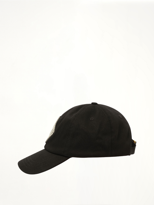 CASABLANCA Pearl Diamond CC Patch Cap (Black)