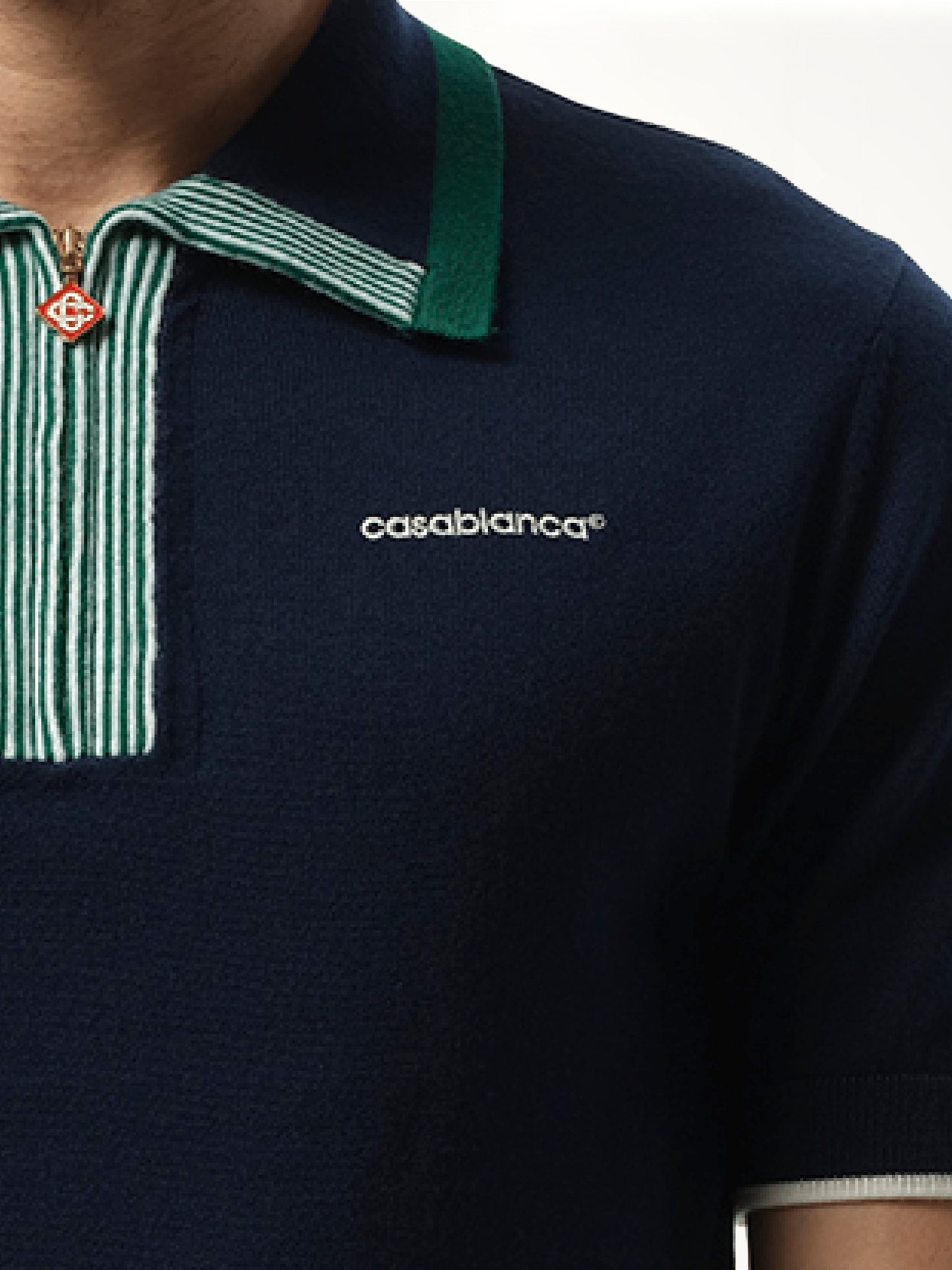 CASABLANCA Tennis Polo (Navy)