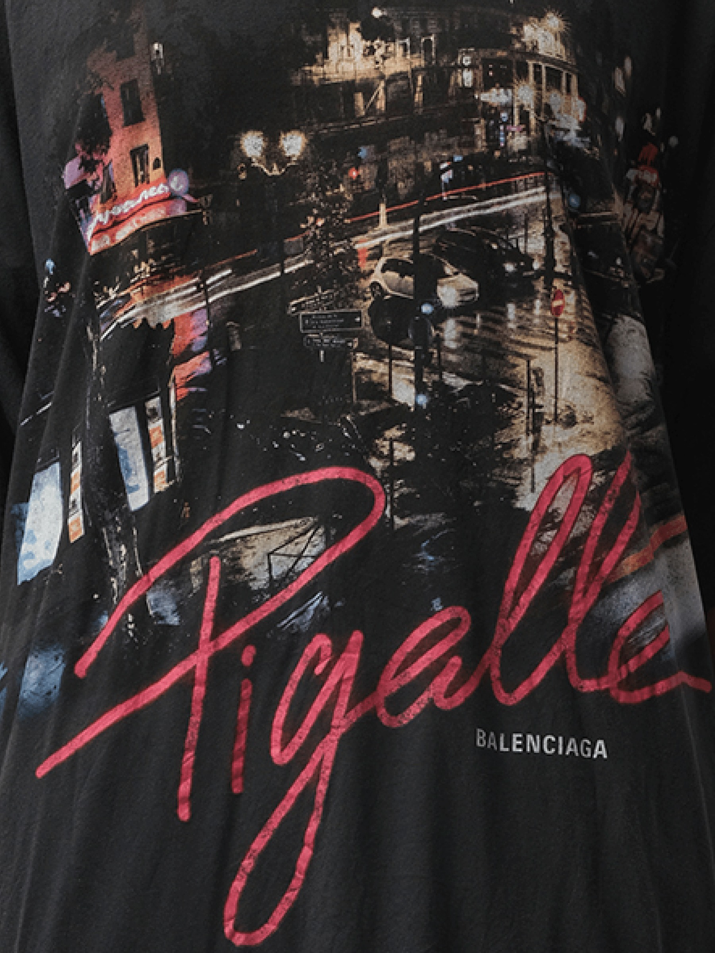 BALENCIAGA Pigalle Oversized T-Shirt (Black)